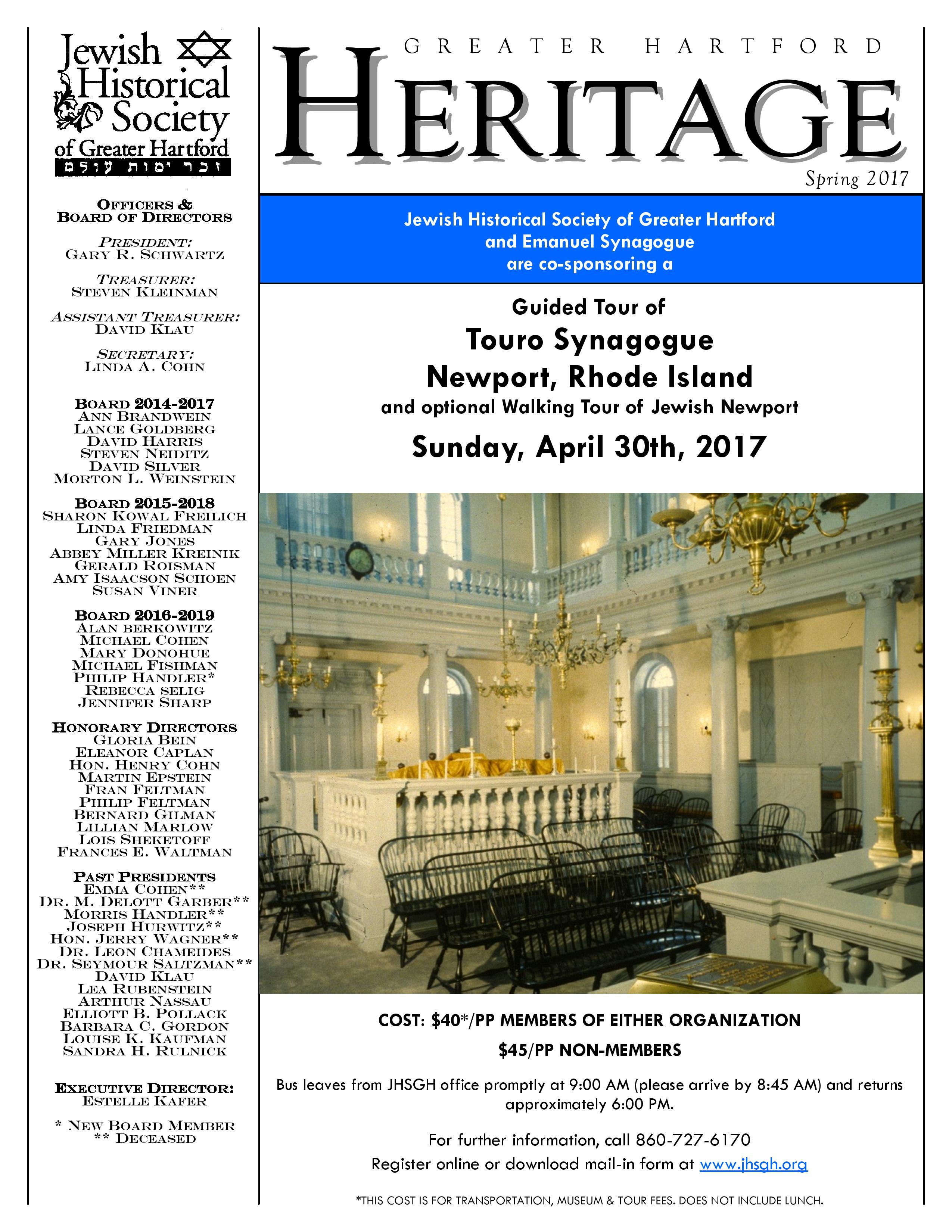 JHSGH_newsletter_Spring 2017